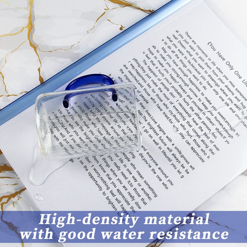 Ysenchan 10 Pack Clear Report Covers A4 Size with Sliding Bars, 15mm Presentation File folders Binder, 130 Sheet Capacity, 5 Assorted Colors - Image 3